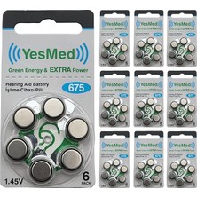 Sevimle Store Extra Power 675 Numara Işitme Cihazı Pili (10 Paket x 6 Adet = 60 Adet Pil)
