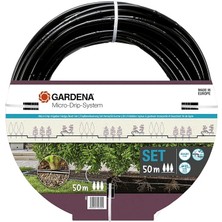 Sevimle Store Micro-Drip Sistemi Damla Sulama Seti Çitler/çalılar (50 M): Başlangıç Seti, Kullanıma Hazır, Su Tasarruflu Sulama Sistemi, Kolay ve Esnek Bağlantı Tekniği (13501-20)