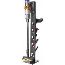 Sevimle Store Dyson Uyumlu Dikey Süpürge Standı 3 Farklı Renk V15 - V12 - V11 - V10 - V8 Modellere Uyumlu (Siyah)