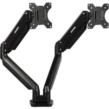 Sevimle Store VM200 2 x 17"-32" Monitör Destekli Amortisörlü Masa Monte LCD Monitör ve Tv Kolu