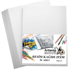 Sevimle Store Kağıdı 35X50 50 Li 100 gr 1 Paket 35 * 50 Resim Kartonu