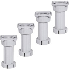 Sevimle Store Mobilya Kanepe Baza Tezgah Dolap Ünite Ayağı Ayarlı 10 cm Gri Ayak (10 Adet)