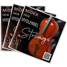 Sevimle Store Cvs-60-3x Kaliteli Çello Teli 3 Takım Set