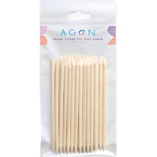 Sevimle Store Tırnak Eti Itici Ahşap Portakal Çubuğu (25 Adet)