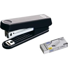 Sevimle Store Siyah Küçük Zımba Makinesi + 1 Paket Beyaz Zımba Teli