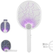 Sevimle Store Sinek Öldürücü Raket - Yüksek Voltajlı Sinek, Haşere ve Böcek Öldürücü, Geniş Etki Alanı, Uv Işıklı Güçlü Sinek Öldürücü Raket, Ev Bahçe Kamp Için Kablosuz Elektrikli Sivrisinek Kovucu