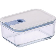 Sevimle Store Neoflam, Mükemmel Mühür, Cam Gıda Konteyner, Dikdörtgen, 750ML, Kapaklı, Konik Şekil, Isıya Dayanıklı Cam 400C'YE Kadar