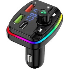 Sevimle Store Araç Kiti – Fm Transmitter, Type-C & Çift USB Hızlı Şarj, Eller Serbest Arama, Kablosuz Müzik, Tf Kart & USB Destekli Araç Şarj Cihazı
