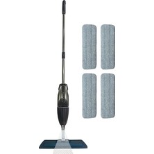 Sevimle Store Sprey Mop Gri - Tıpasız Sistem - 4 Mop Bezli - 700 cc Su Hazneli - Üretici Garantili