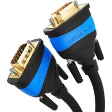 Sevimle Store – 10M – VGA Kablosu (15 Kutuplu, Full HD/1080P, 3D Özellikli, VGA Fişi-Vga Fişi, Bilgisayarları Monitörlere/crt Monitörlere/televizyonlara Bağlar, Altın Kaplama Kontaklar, Siyah)