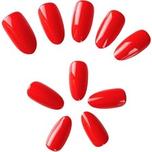 Sevimle Store Beauty Takma Tırnak Seti & Zararsız Yapıştırıcı Nar Çiçeği