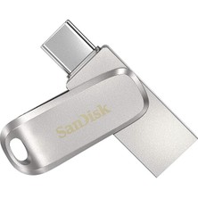 Sevimle Store Ultra Dual Drive Luxe USB Type-C Sürücü Akıllı Telefon Bellek 128 GB (Mobil Bellek, USB 3.2 Gen 1, Döner Tasarım, 400 Mb/s Okuma, USB Sürücü, Otomatik Yedekleme)