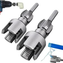 Sevimle Store Adet Boru Diş Açma Aleti, Entegre Iç ve Dış Boru Diş Açma Aleti, 1/2" (DN15) 3/4" (DN20) Tesisat Onarımları Için Alet (1/2in)