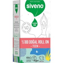 Sevimle Store Doğal Roll-On Teen Girl Genç Kız Deodorant Ter Kokusu Önleyici Bitkisel Lekesiz Vegan 50 ml
