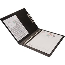 Sevimle Store 295S Biala Çift Mekanizmalı Klasör Sekreterlik ve 4 Halka Mekanizma, Siyah