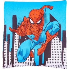 Sevimle Store Lisanslı Spiderman City 40X40 Kırlent Renkli/baskılı
