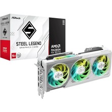 Sevimle Store Amd Radeon Rx 9070 Steel Legend 16GB LED Argb - 16GB Gddr6, 256-BIT, 1x Hdmı, 3 x Displayport Gpu Ekran Kartı