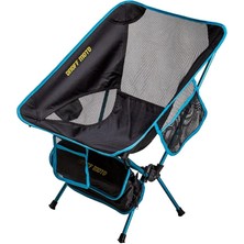 Sevimle Store Sandalyesi Katlanır 3 Cepli Portatif Çantalı 150 kg Taşıma Kapasitesi 960 gr (Turkuaz)