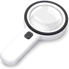 Sevimle Store 100MM 30X Uv 12 LED Işık Aydınlatmalı El Tipi Büyüteç -AL4611