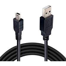 Sevimle Store 4575 Mini USB To USB Data Şarj Kablosu, Siyah