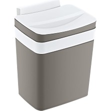 Sevimle Store Soft Askılı Çöp Kutusu 4 Lt Bej
