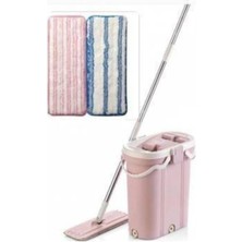 Sevimle Store Set Premium Mop Temizlik Seti Temizlik Kova Seti + 2 Yedek Bez