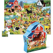 Sevimle Store Creek Dekoratif Puzzle Çiftlik 48 Parçalı Yapboz