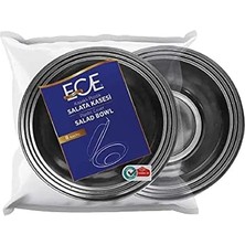 Sevimle Store Kullan At Siyah Şeffaf Kapaklı Salata Kasesi 16 Adet