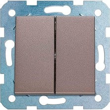 Sevimle Store Novella Antrasit Mekanizma+Düğme Kapak Çabuk Bağlanti Komütatör