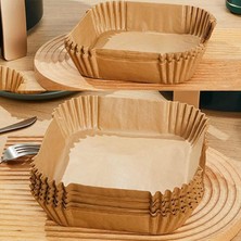 Sevimle Store Airfryer Pişirme Kağıdı, Fritöz Yağlı Kağıdı,pişirme Kağıdı, Yanmaz Kağıt Xl 50 Adet Büyük (Kare)