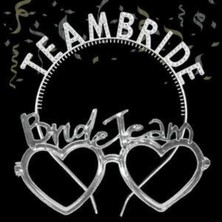 MerveliSait Team Bride Taç ve Gözlük Gümüş Renk