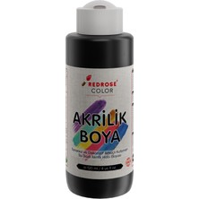 Sevimle Store Rose Siyah Akrilik Boya 120 ml
