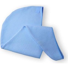 Sevimle Store Mikrofiber Saç Bonesi - Mavi