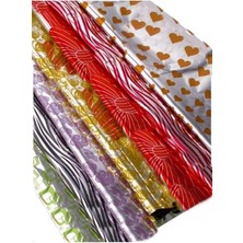 Sevimle Store Adet 35X45 cm Bantlı Metalize Hediye Poşeti Kendinden Bantlı Renkli Poşet Hediye Paketi