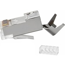 Sevimle Store Tkz 2942 Cat7 RJ45 Metal Ethernet Konnektörü Jack Cat7 U/ftp & S/ftp ve CAT6A S/ftp & U/ftp Tipi Uyumludur (5)