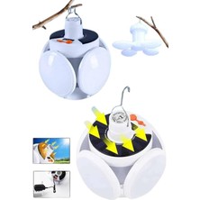 Lowell Home Katlanabilir Askılı Kamp Lambası 5 Kanatlı Pratik Güneş Enerjili - LO0029-609AV2