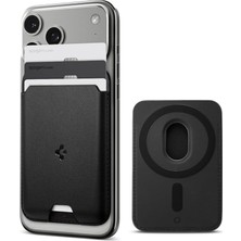 Sevimle Store Magfit iPhone Için Magsafe Özellikli 3 Kartlı Manyetik Cüzdan Valentinus Wallet Black - AFA05760