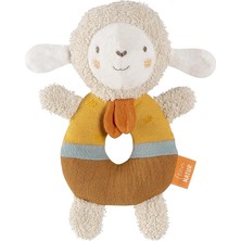 Sevimle Store Bebek Halkası Kavrama Oyuncak Koyun Fehnnatur - Organik Pamuklu Sevimli Oyuncak - Eğlenerek Öğrenme Için Çıngıraklı ve Oyuncaklı Bebek Oyuncağı - 0+ Aydan Itibaren
