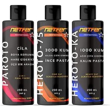 Sevimle Store 3'lü Ince Kalın Pasta Cila Set - 3X250 ml