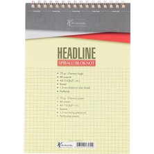 Sevimle Store Color A5 Kareli Karton Kapak 80 Yp. Spiralli Headline Bloknot