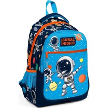 Sevimle Store High Üç Gözlü Erkek Çocuk Ilk ve Orta Okul Çantası - Lacivert Mavi Astronot