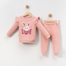 NEU KIDS Gül Kurusu Love Bunny Kız Çocuk Eşofman Takım