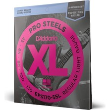 Sevimle Store EPS170-5SL Bas Gitar Tel Seti, 5 Telli, Xl, 45-130, Super Lon