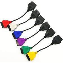 Sevimle Store Araçlar Için Multiecuscan Uyumlu Obdıı Soket Kabloları 6 Renk Kablolar Farklı Modüllere Bağlanmak Için