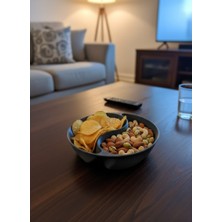 Lowell Home Gri Çerezlik 4’lü Set Şık ve Minimal Masa Üstü Kullanım - LO0029-605A52