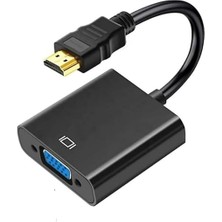 Sevimle Store HDMI To VGA Çevirici Tablet Projeksiyon Laptop Ile Uyumlu Hdmi'dan Vga'ya Dönüştürücü Monitör Kablosu