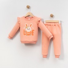 NEU KIDS Somon Love Bunny Kız Çocuk Eşofman Takım