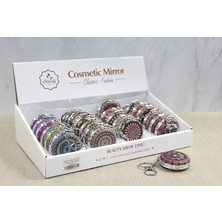 Tncline Taşlı El Aynası Anahtarlık Model 4 (Tunçline)