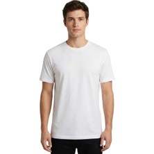 Trender  Süprem O Yaka Erkek T-Shirt 2020-1 Ekru