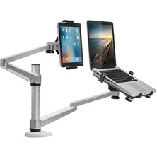 Sevimle Store Notebook ve Tablet Stant, 10-16" Dizüstü Bilgisayar ve 4.7-12.9" Tablet 2 Hareketli Ayarlanabilir Kol, Ergonomik Dizüstü Bilgisayar Standı Oa-9x (Oa-9x)